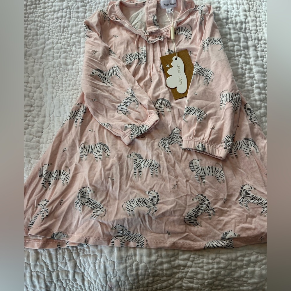 Angel dear dress 12-18m NWT